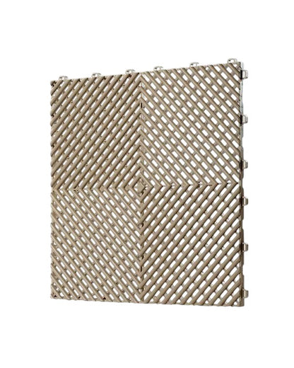 Dalle de garage clipsable en PVC 40x40 cm - Coloris ROUGE