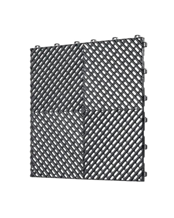 Dalle de garage clipsable en PVC 40x40 cm - Coloris ROUGE
