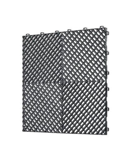 Dalle de garage clipsable en PVC 40x40 cm - Coloris ROUGE