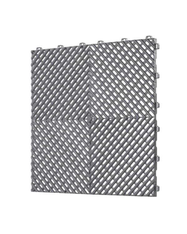 Dalle de garage clipsable en PVC 40x40 cm - Coloris ROUGE