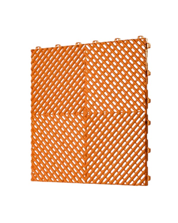 Dalle de garage clipsable en PVC 40x40 cm - Coloris ROUGE
