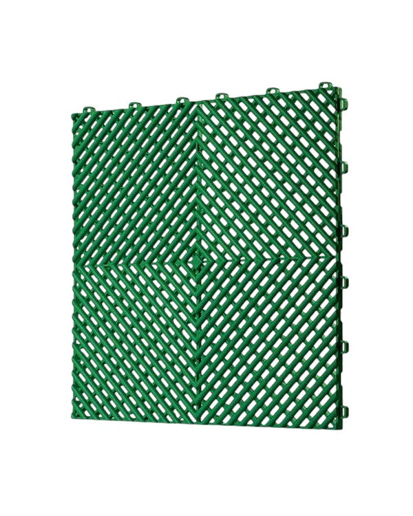 Dalle de garage clipsable en PVC 40x40 cm - Coloris ROUGE