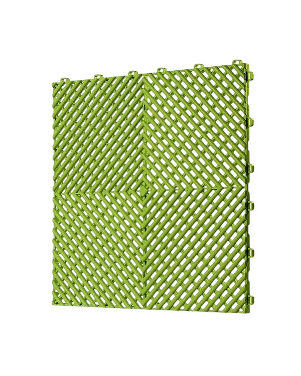 Dalle de garage clipsable en PVC 40x40 cm - Coloris ROUGE