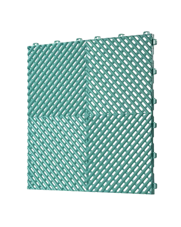 Dalle de garage clipsable en PVC 40x40 cm - Coloris ROUGE
