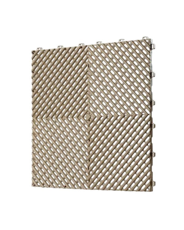 Dalle de garage clipsable en PVC 40x40 cm - Coloris BEIGE