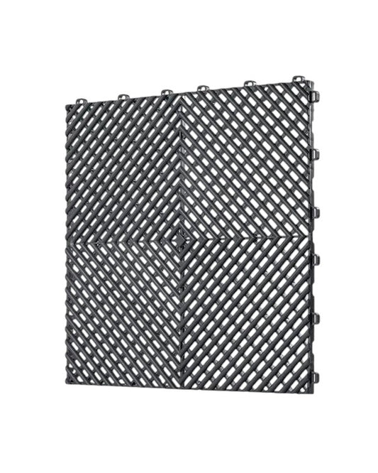 Dalle de garage clipsable en PVC 40x40 cm - Coloris GRIS ARDOISE