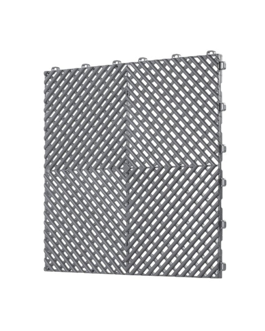 Dalle de garage clipsable en PVC 40x40 cm - Coloris GRIS CLAIR