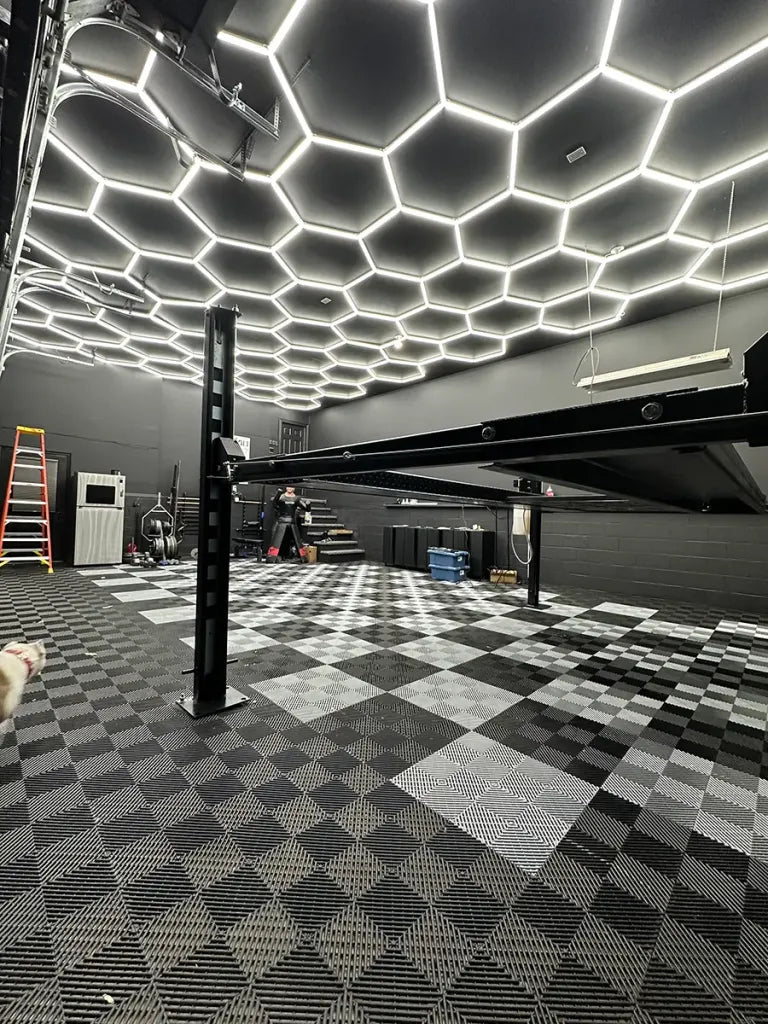 Dalle de garage clipsable en PVC 40x40 cm - Coloris NOIR