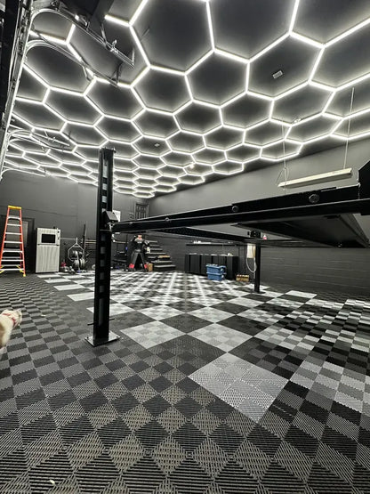 Dalle de garage clipsable en PVC 40x40 cm - Coloris NOIR
