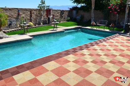 Dalle de garage clipsable en PVC 40x40 cm - Coloris BEIGE