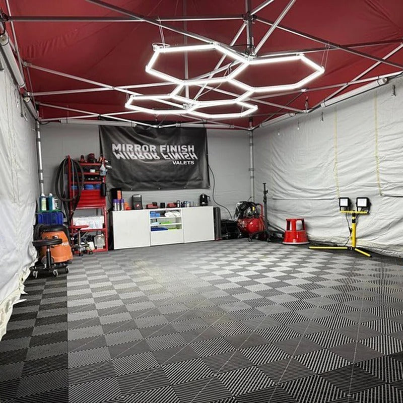 Dalle de garage clipsable en PVC 40x40 cm - Coloris GRIS CLAIR